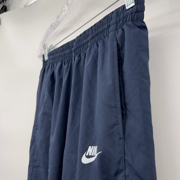 Nike Navy Blue Track Pants with White & Gray Panels Men’s Large - Picture 7 of 12